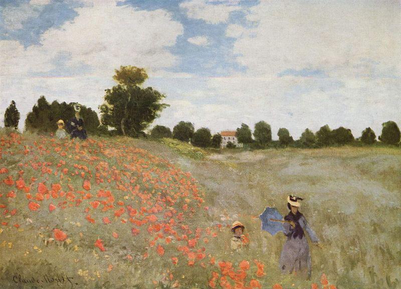 Claude Monet Mohnblumen oil painting image